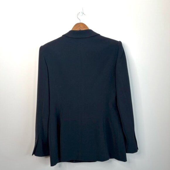 Tombolini Blazer Double Breasted Single Button Italian Black Size 48 IT - Picture 13 of 14